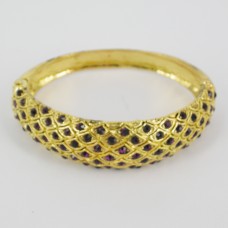 514157 purple  in gold  bangle